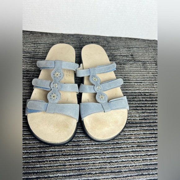 SAS Naples Slide Blue and Cream Sandals-Size 9.5 M - Picture 6 of 12